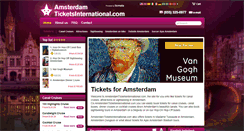 Desktop Screenshot of amsterdamticketsinternational.com