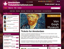 Tablet Screenshot of amsterdamticketsinternational.com